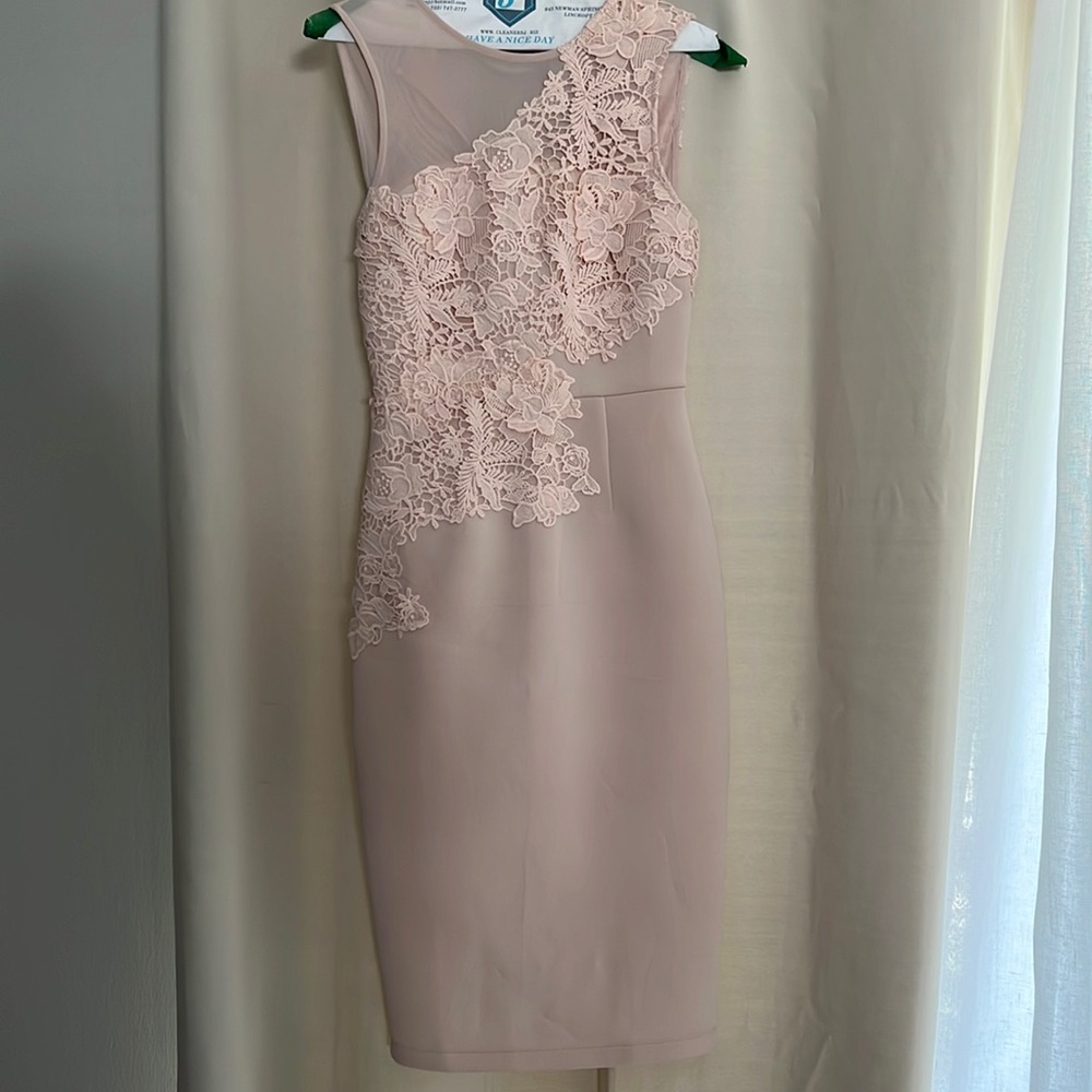 ASOS light pink dress